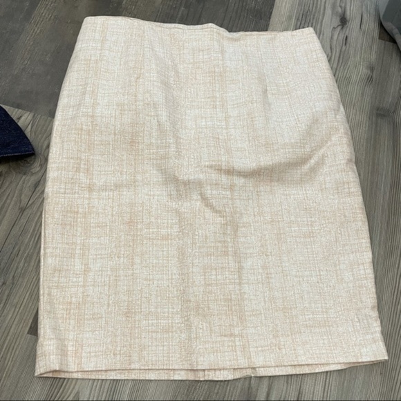 Katherine Barclay Dresses & Skirts - Katherine Barclay Cream Beige White Pencil Skirt